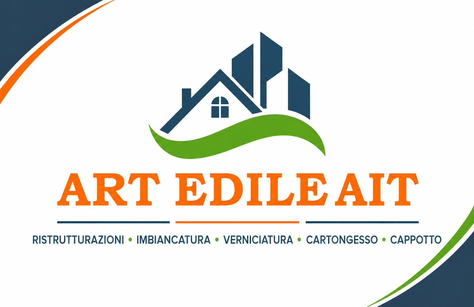 Biglietto da visita Art Edile AIT — logo